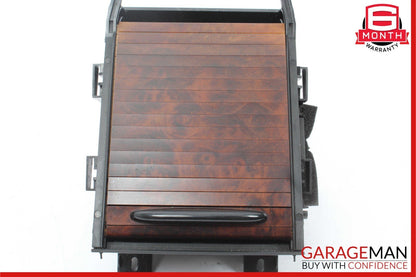 06-11 Mercedes W219 CLS500 Rear Center Console Cupholder Storage Tray Wood