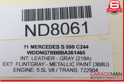 07-13 Mercedes W221 S550 S600 Hood Bonnet Lock Latch Actuator 2218800160 OEM