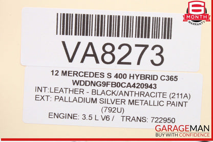 07-14 Mercedes W221 S400 Hybrid Front Left Side Door Lock Latch Actuator OEM