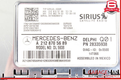 14-19 Mercedes W204 C250 CGI Sirius Satellite Radio Receiver 2128705689 OEM
