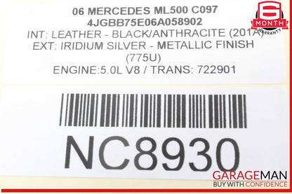 06-13 Mercedes W164 ML500 Rear Left or Right Side Door Audio Speaker 1648201102