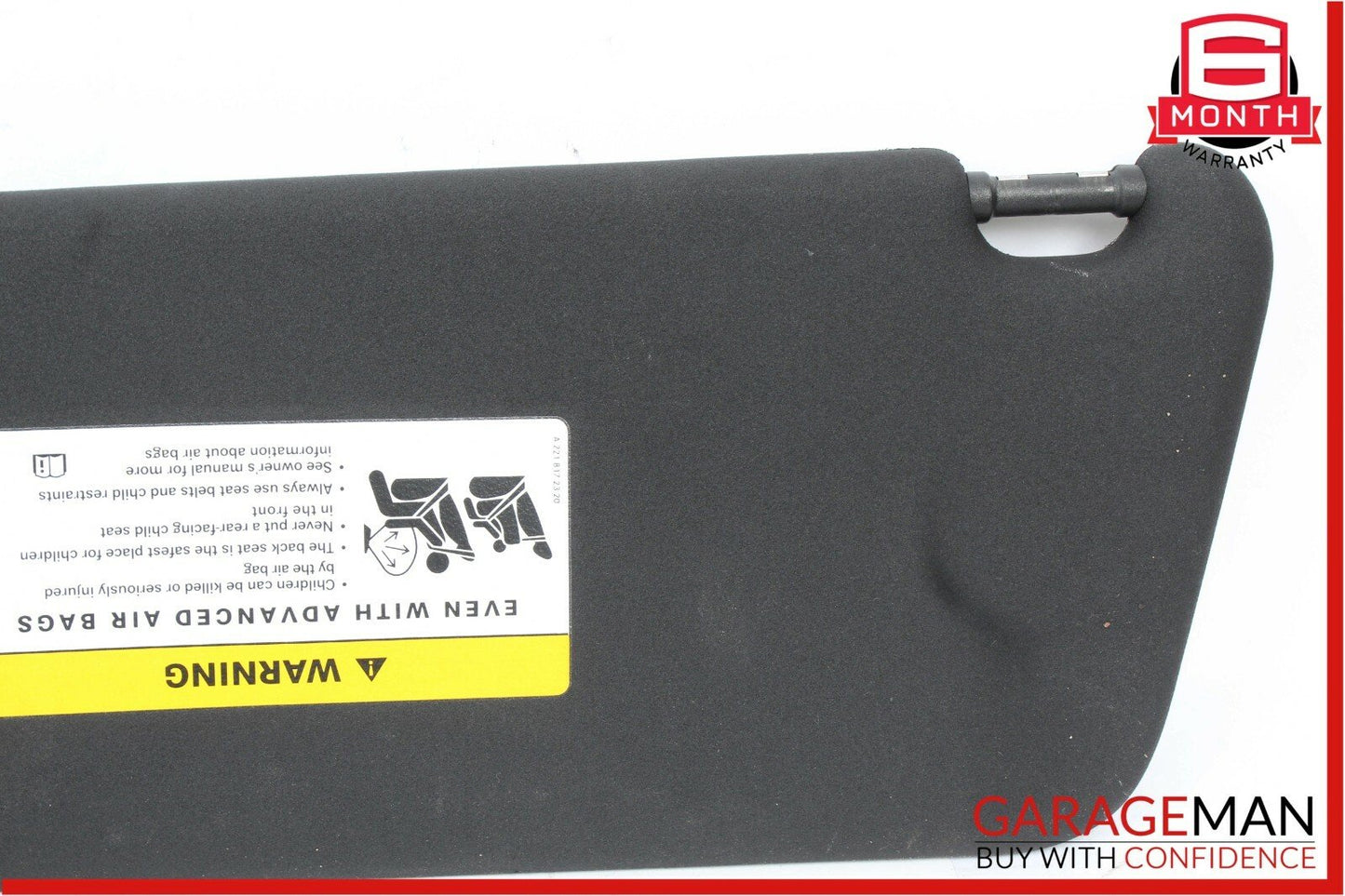 08-14 Mercedes W204 C350 C250 Front Right Side Sun Visor Sunvisor Shade Black
