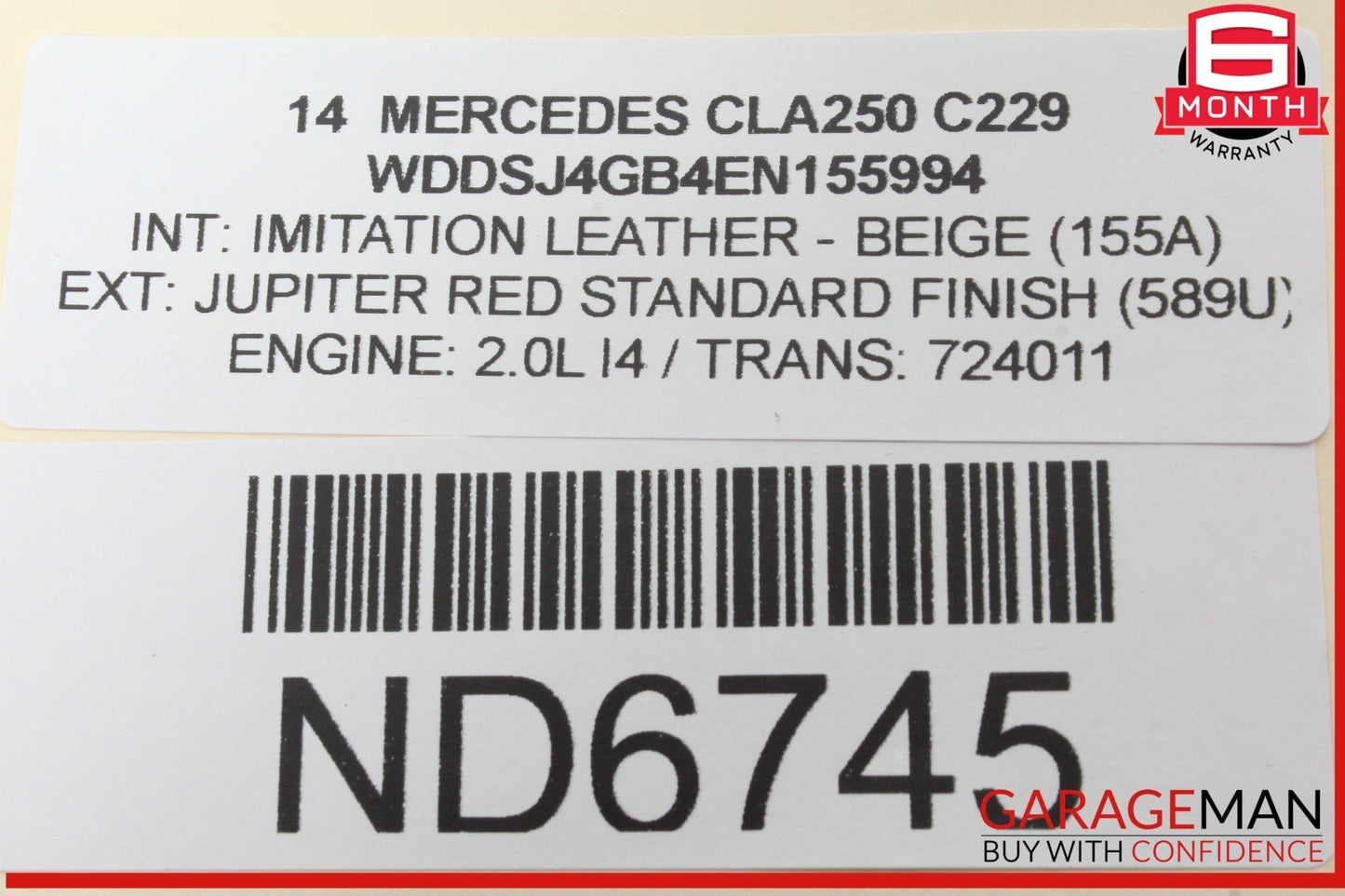 14-19 Mercedes W117 CLA250 Front Right Passenger Side Seat Lumbar Control Switch