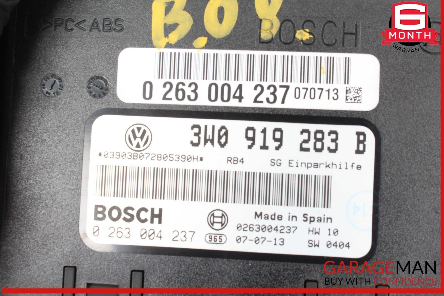 07-08 Bentley Continental GTC Park Parking Assist Control Module Unit OEM