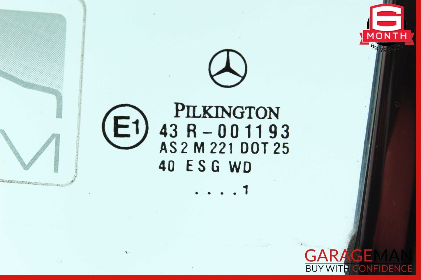 97-04 Mercedes R170 SLK230 SLK32 AMG Rear Right Side Quarter Window Glass
