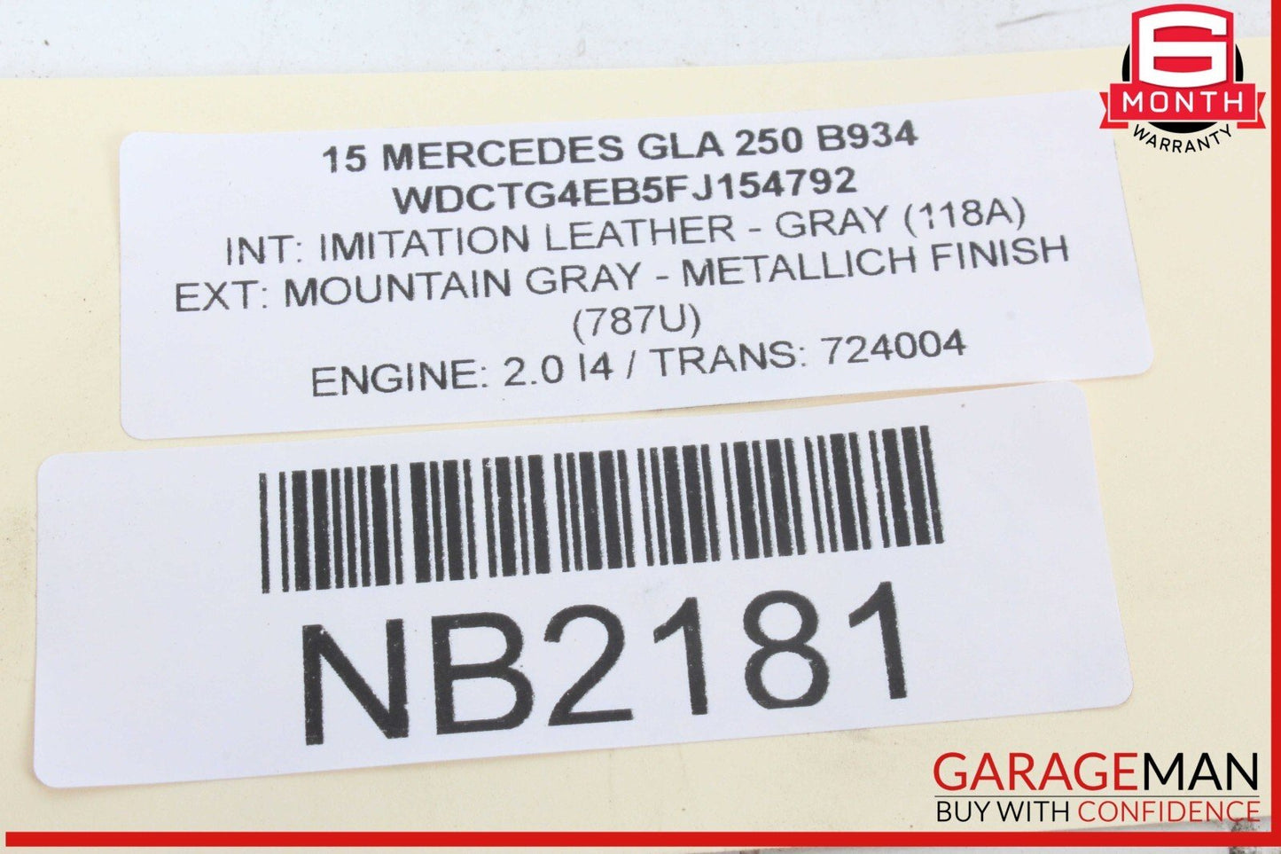 10-20 Mercedes X156 GLA250 GLK350 Rear Right Side Door Lock Latch Actuator OEM