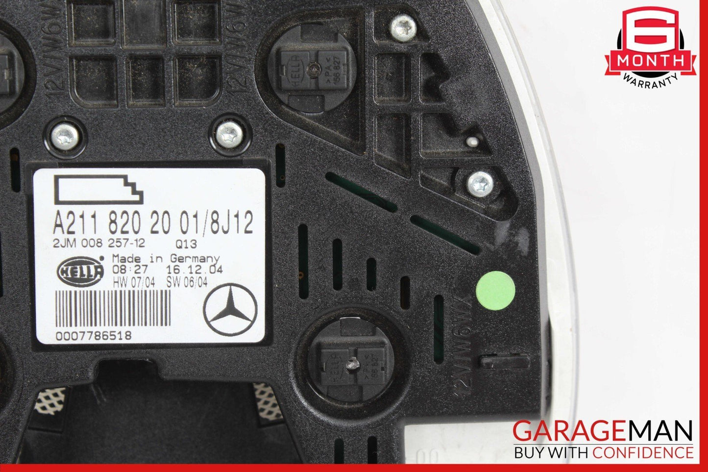 03-11 Mercedes W219 CLS550 E55 AMG Rear Overhead Dome Light Gray 2118207501 OEM