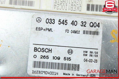 03-06 Mercedes R230 SL500 ABS ESP Anti Lock Brake Control Module Unit OEM