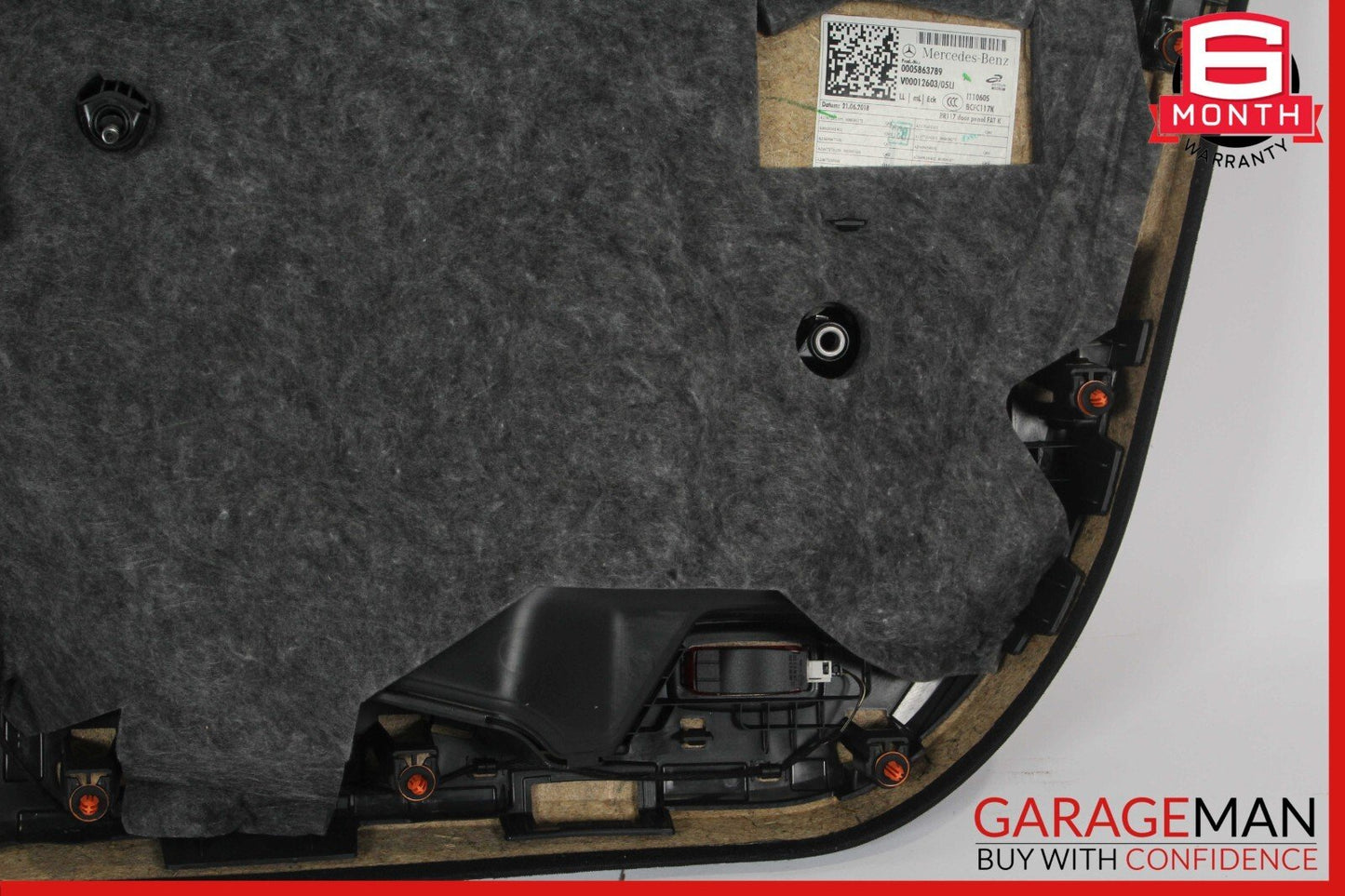 14-19 Mercedes W117 CLA250 Front Left Interior Door Panel Cover Trim Assy Black