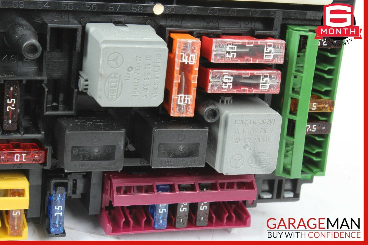 10-11 Mercedes W212 E500 E550 Rear SAM Module Fuse Box Relay 2129003702 OEM