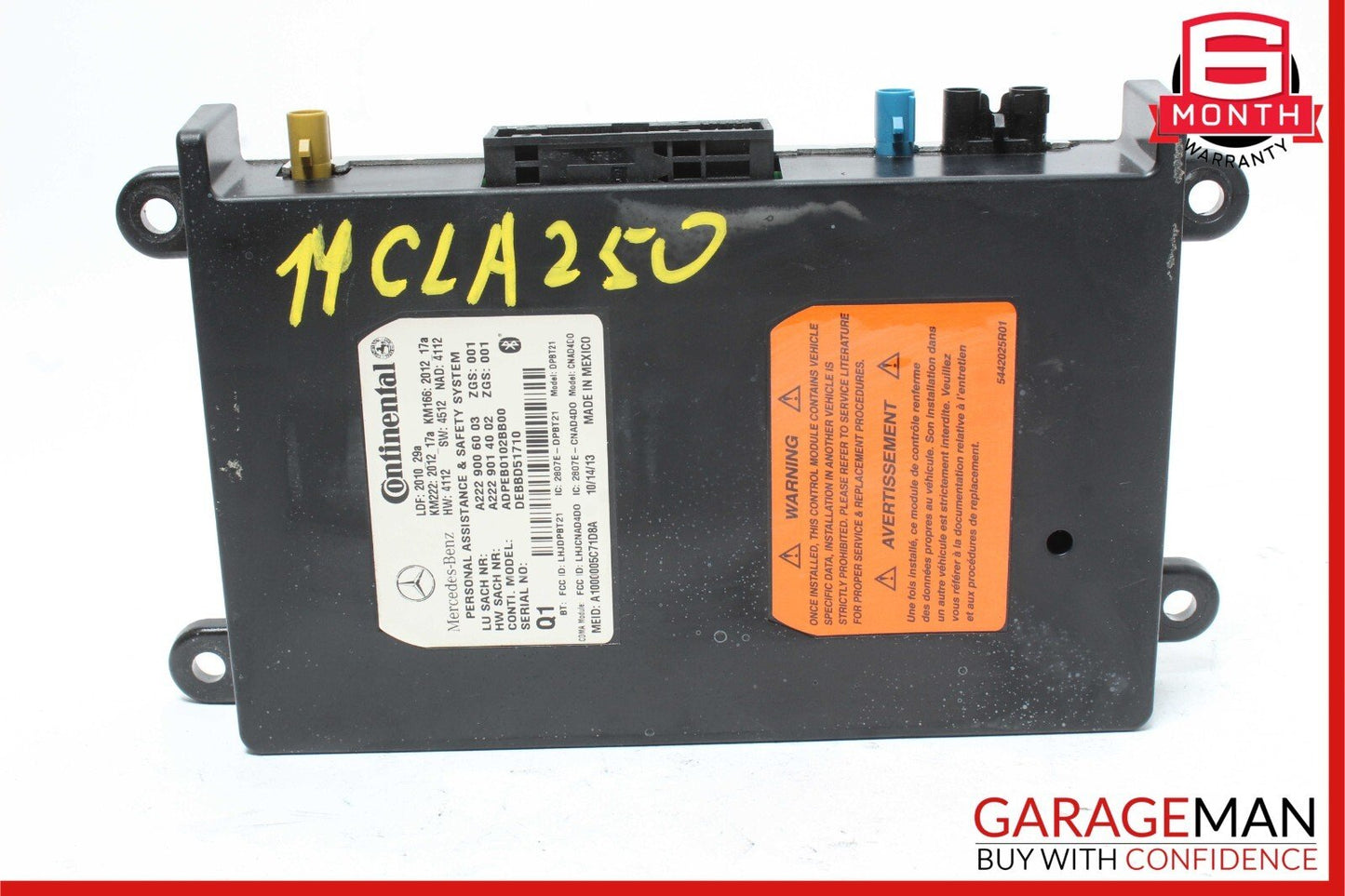 12-20 Mercedes W117 CLA250 C250 Communication Control Module 2229006003 OEM