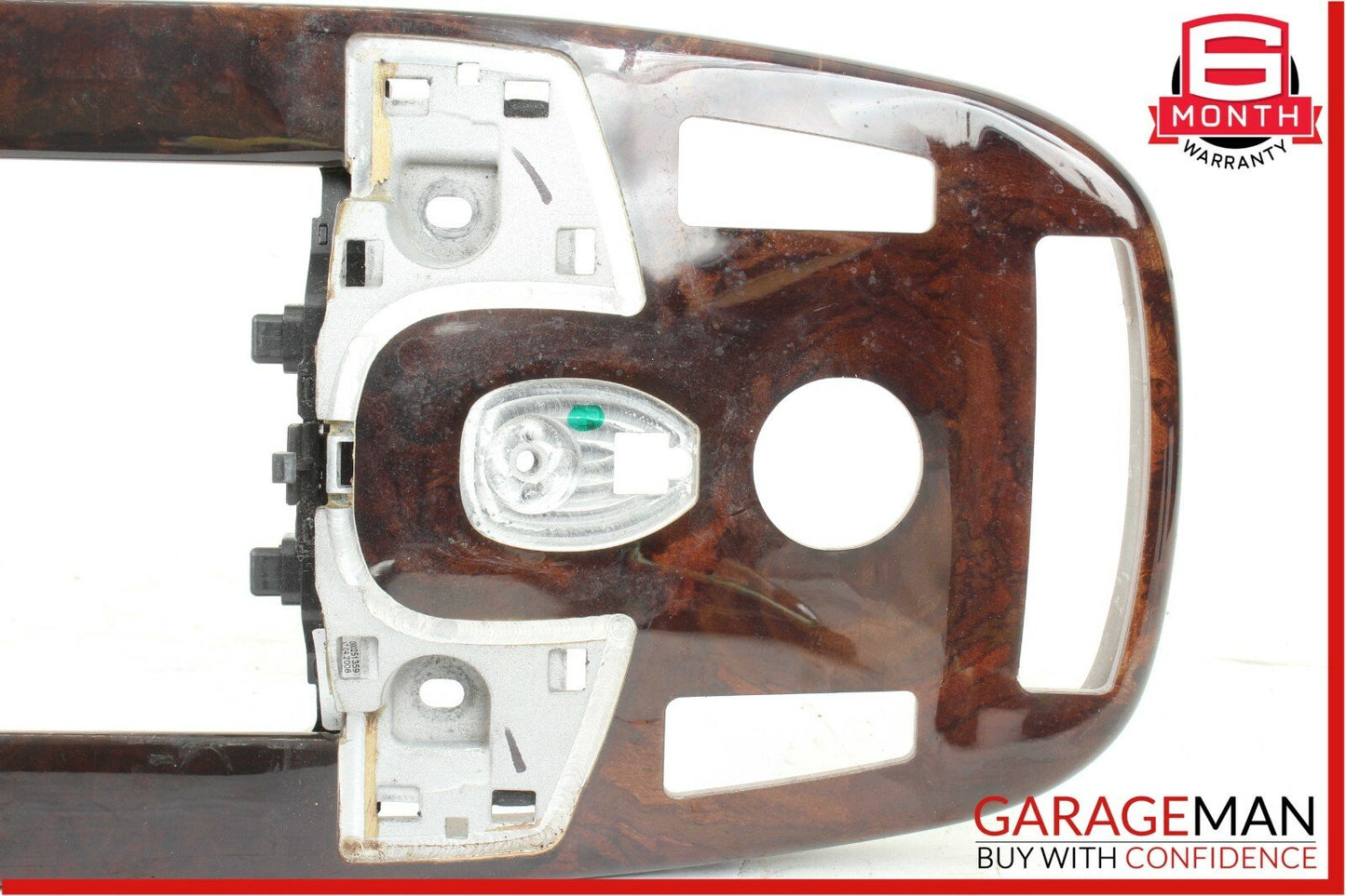 07-09 Mercedes W221 S500 S550 Front Center Console Armrest Trim Panel Wood Bezel