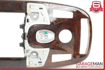 07-09 Mercedes W221 S500 S550 Front Center Console Armrest Trim Panel Wood Bezel