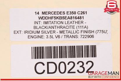 10-16 Mercedes W212 E350 Rear Differential Axle Spindle Subframe Bar Assembly