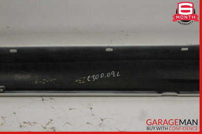 08-14 Mercedes W204 C250 AMG Sport Left Side Skirt Rocker Panel Calcite White
