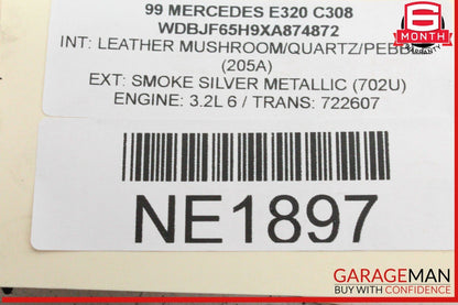 98-02 Mercedes W210 E320 E430 Rear Suspension Coil Spring Absorber Set of 2 Pc