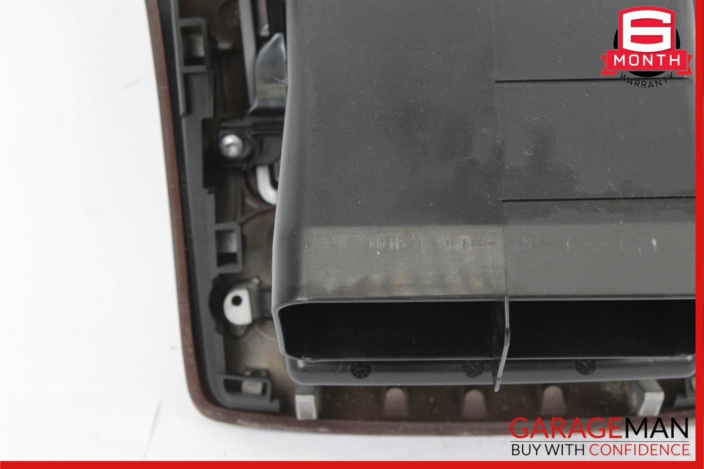 07-13 Mercedes W221 S400 Rear Center Console AC A/C Air Vent Trim Panel Wood OEM