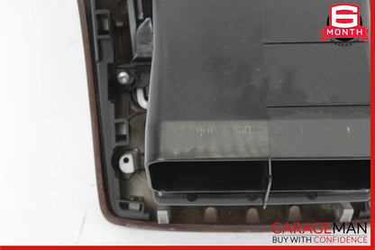 07-13 Mercedes W221 S400 Rear Center Console AC A/C Air Vent Trim Panel Wood OEM