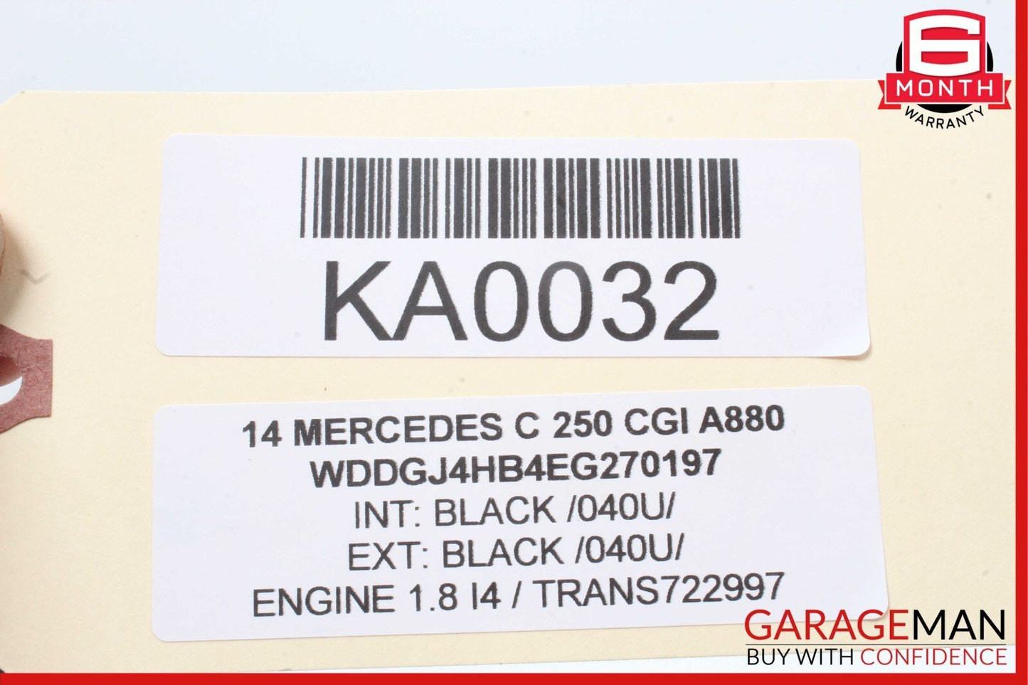 08-15 Mercedes W204 C250 Center Console Gear Shift Shifter Knob Trim Cover Black