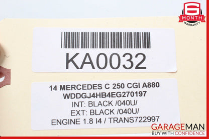 08-15 Mercedes W204 C250 Center Console Gear Shift Shifter Knob Trim Cover Black