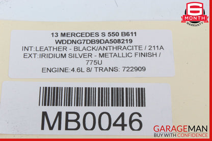 07-14 Mercedes W221 S550 S350 CL550 AC A/C Climate Control Switch Dual Zone OEM