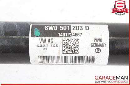 17-24 Audi A4 Quattro Rear Left or Rear Right Side CV Axle Shaft 8W0501203D
