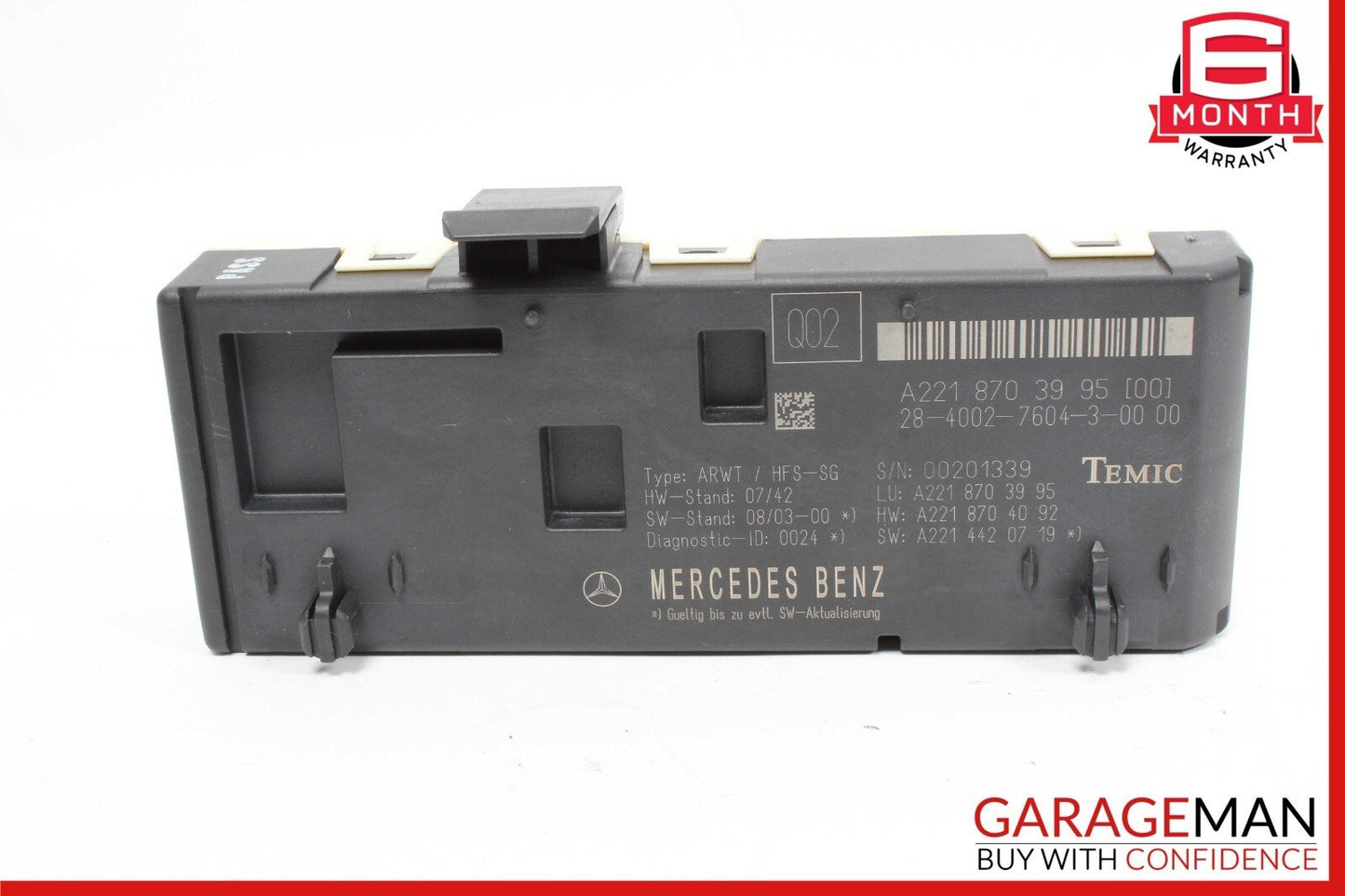 07-14 Mercedes W221 S550 CL550 Trunk Release Remote Open Close Module OEM