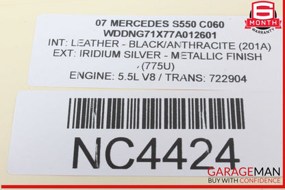 07-13 Mercedes W221 S550 S400 Rear Right or Left Side Door Control Module OEM