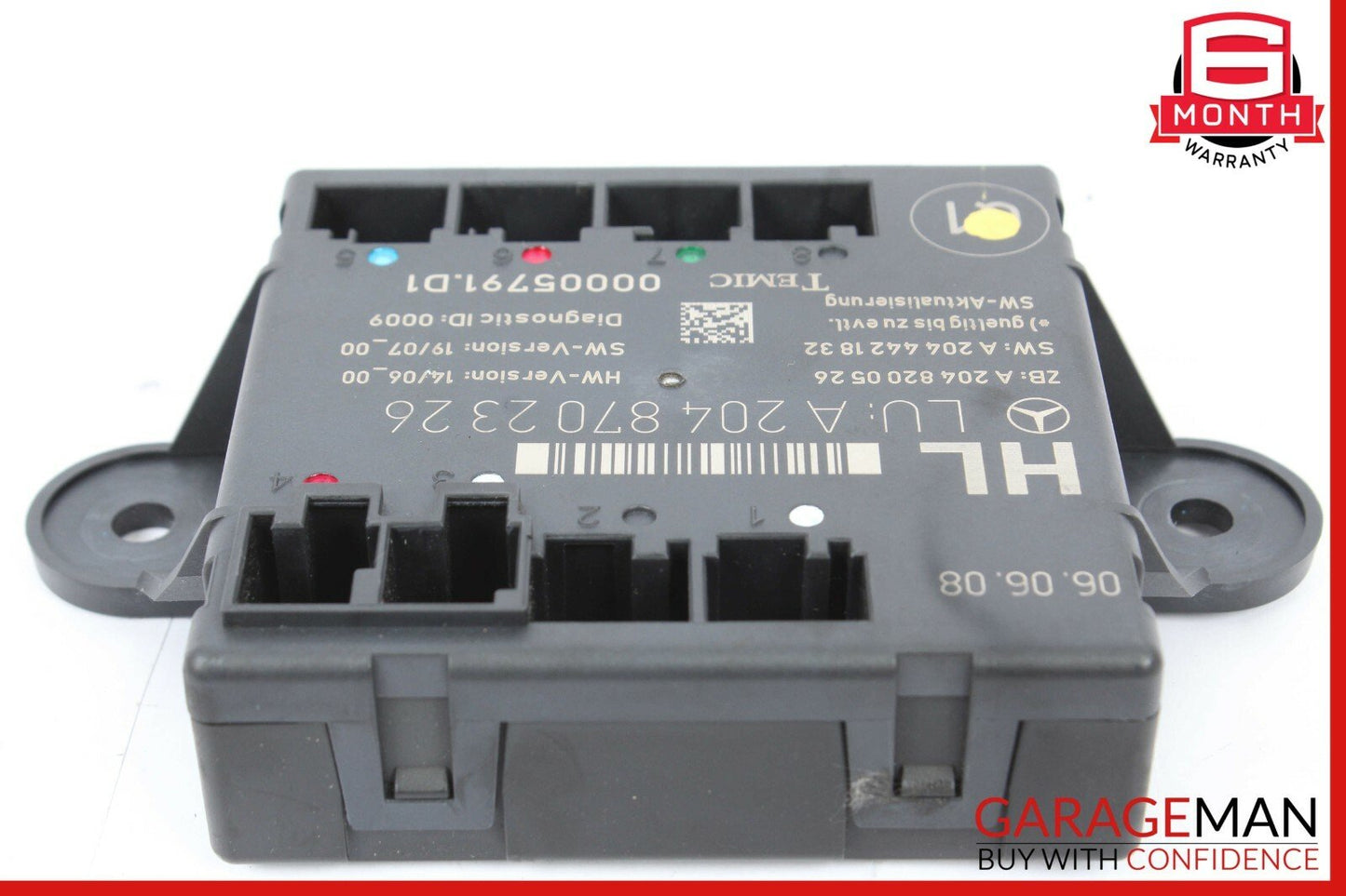 08-14 Mercedes W204 C300 C350 Rear Left Side Door Control Module 2048702326 OEM