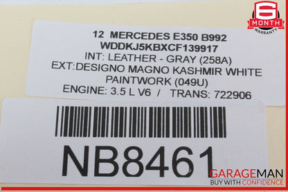 08-20 Mercedes W212 E350 CLS400 C300 Front Right Side Seat Control Module Unit