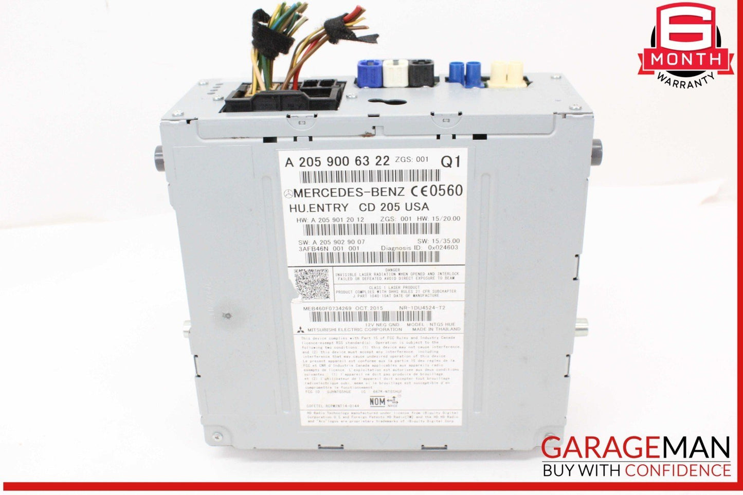 15-18 Mercedes W205 C300 C350e Navigation Radio CD Command Control Unit OEM
