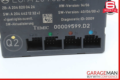 08-14 Mercedes W204 C300 C350 Sedan Front Right Side Door Control Module Unit