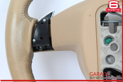 11-14 Porsche Cayenne 958 Multifunction Steering Wheel Assembly Beige OEM