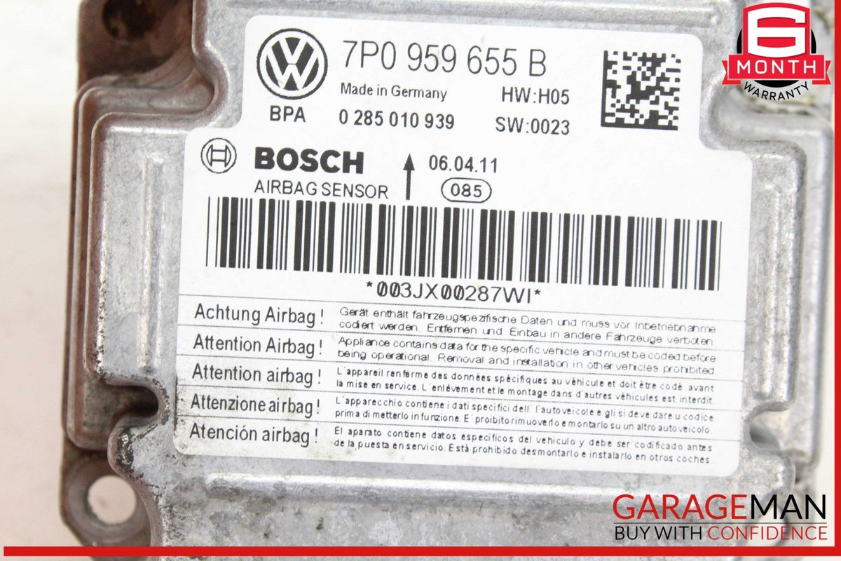 11-14 Porsce Cayenne 958 Airbag Air Bag Sensor SRS Diagnostic Control Module OEM