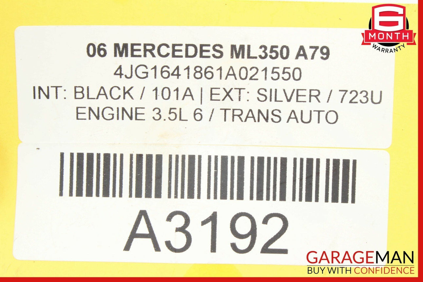06-12 Mercedes ML350 GL450 R350 Rear Windshield Window Glass Wiper Motor Unit