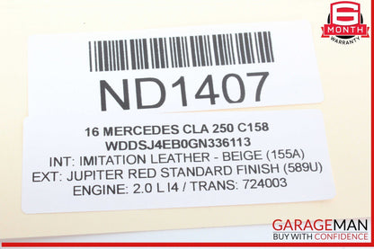 14-19 Mercedes W117 CLA250 Front Right or Left Dash AC A/C Air Vent Trim Grill