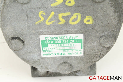 96-99 MERCEDES R129 500SL AC A/C AIR CONDITIONING COMPRESSOR OEM