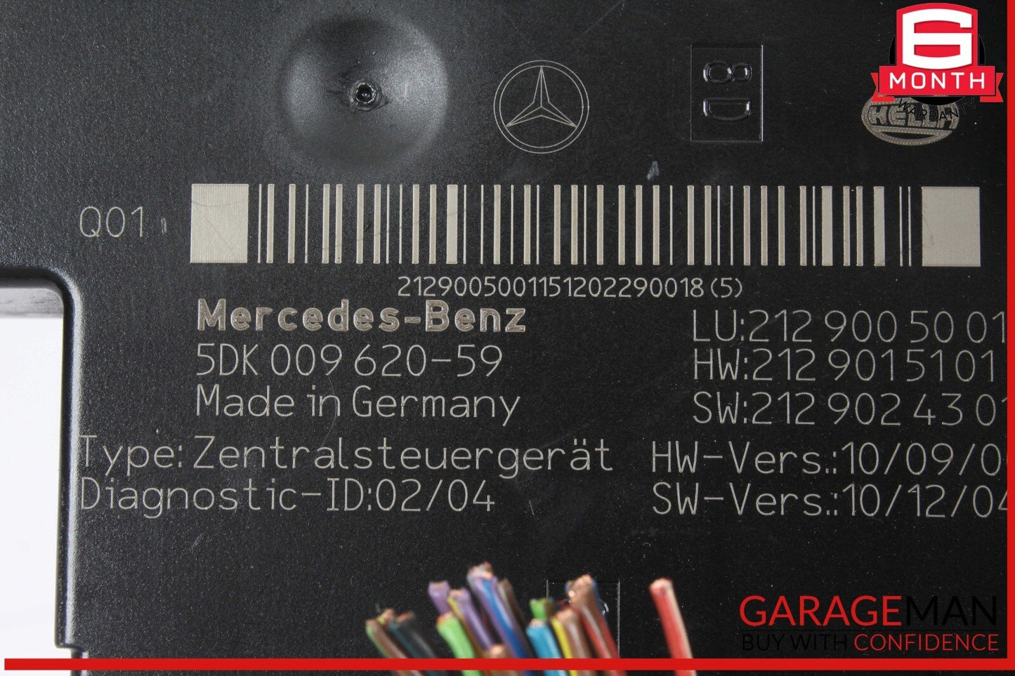 10-18 Mercedes W218 CLS550 Rear SAM Module Relay Fuse Box 2129005001 OEM