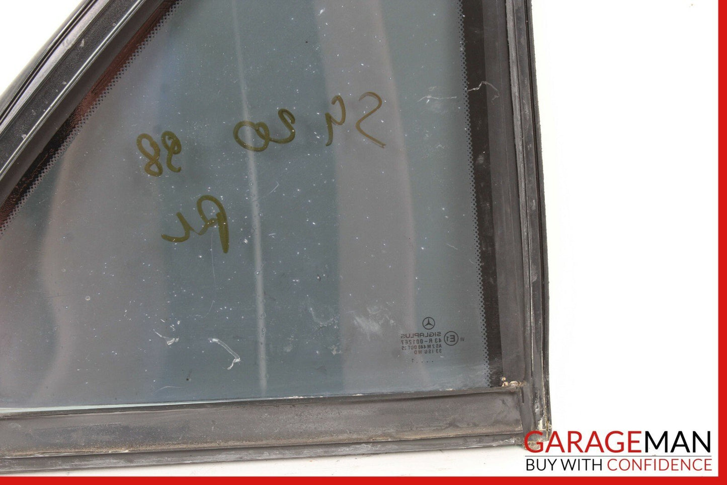 94-99 MERCEDES W140 S500 REAR LEFT DRIVER SIDE QUARTER WINDOW GLASS OEM