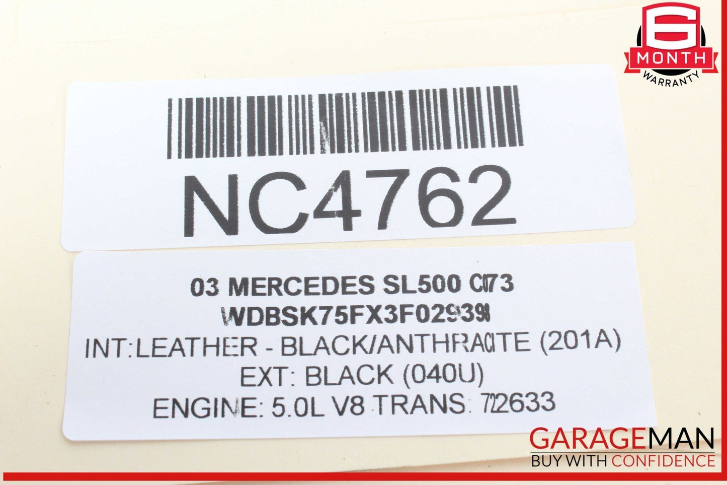 00-12 Mercedes R230 SL500 C230 S430 E320 Anti Theft Alarm Module 2118209126 OEM