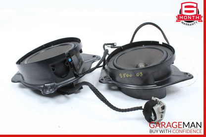 00-06 Mercedes W220 S55 AMG Rear Left & Right Door Audio Sound Speaker Set OEM