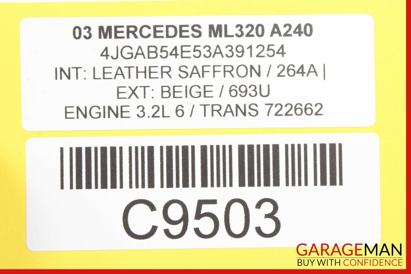 98-05 Mercedes W163 ML320 ML500 6 Disc Disk CD Changer w/ Bracket MC3111 OEM