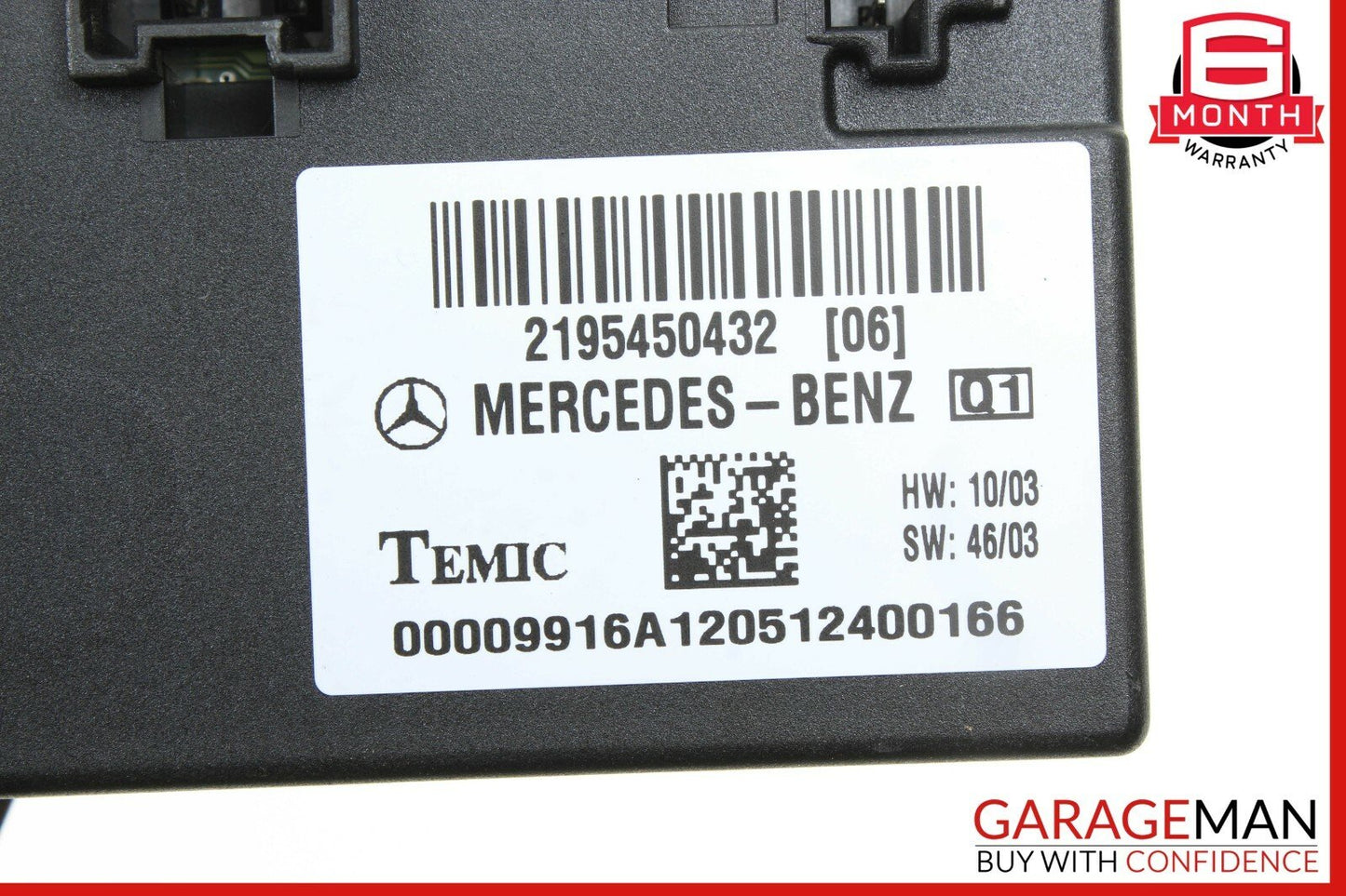 03-11 Mercedes W219 CLS500 E350 E500 Body Control Module Unit BCM BCU 2195450432