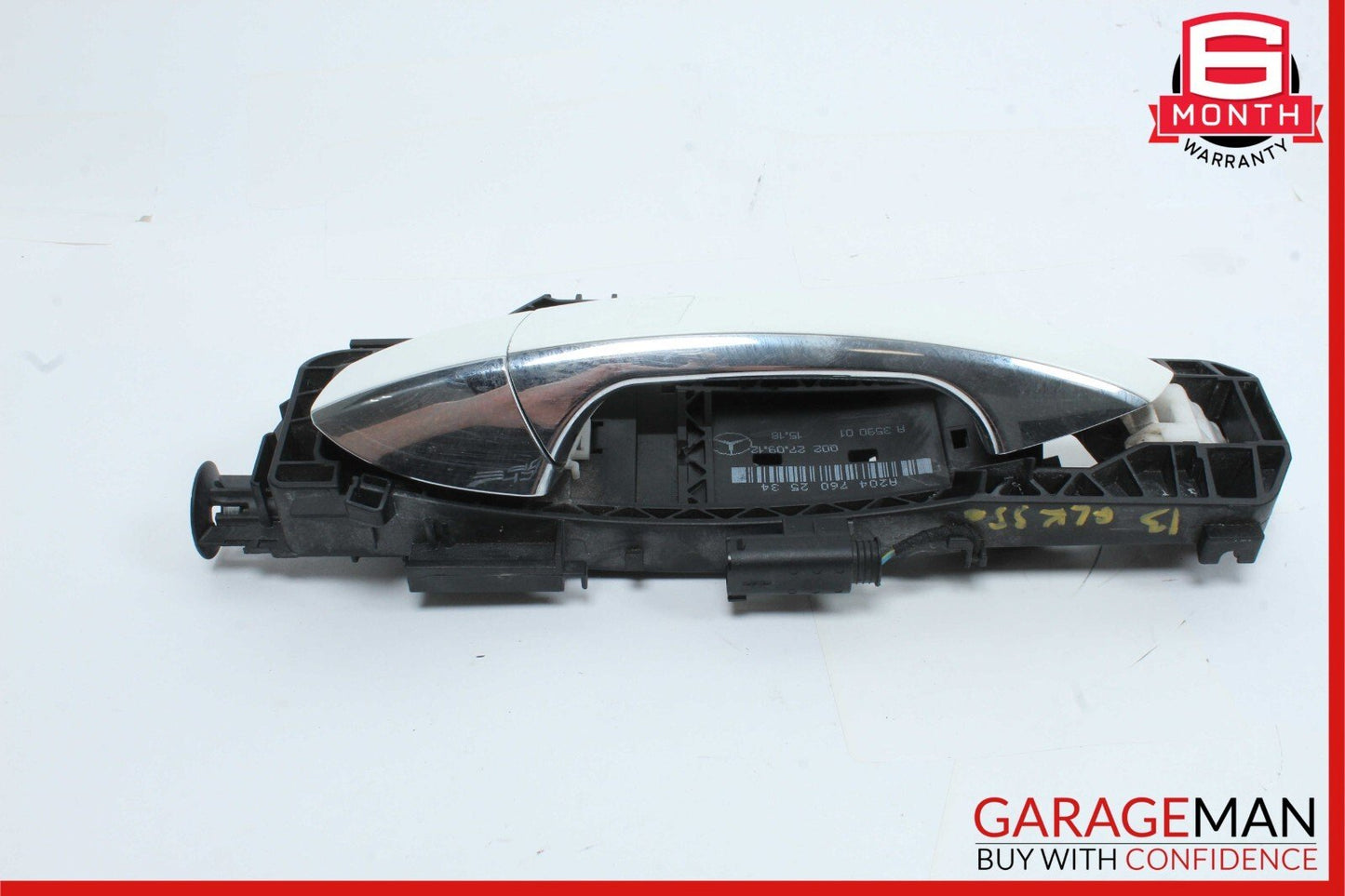 08-15 Mercedes GLK350 C250 Rear Left Exterior Door Handle Keyless Go White