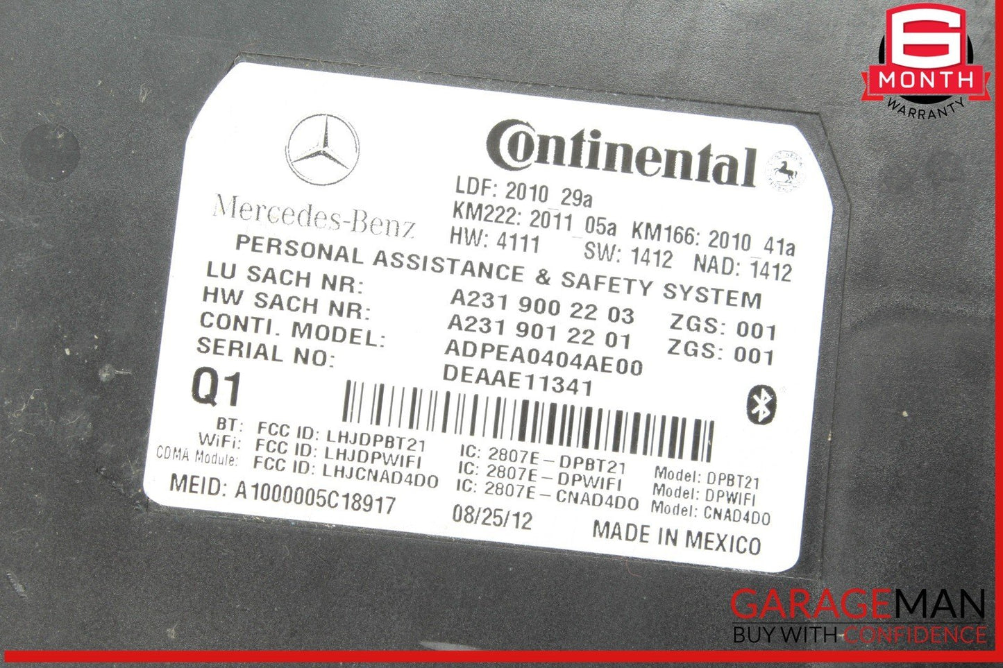 10-20 Mercedes X166 GL450 GLA250 SL400 Communication Control Module Unit OEM