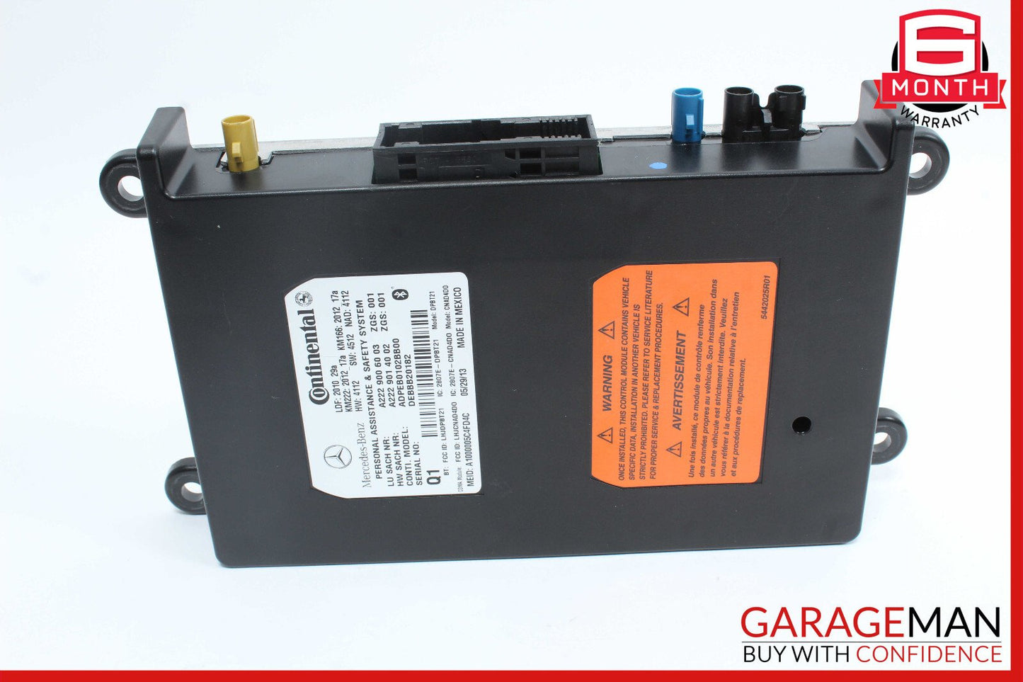 12-14 Mercedes W204 C250 C300 C350 Communication Control Module 2229006003 OEM