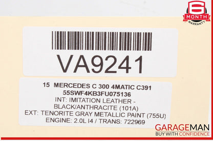 14-20 Mercedes W205 C300 4MATIC Rear Trunk Tailgate Release Open Handle OEM