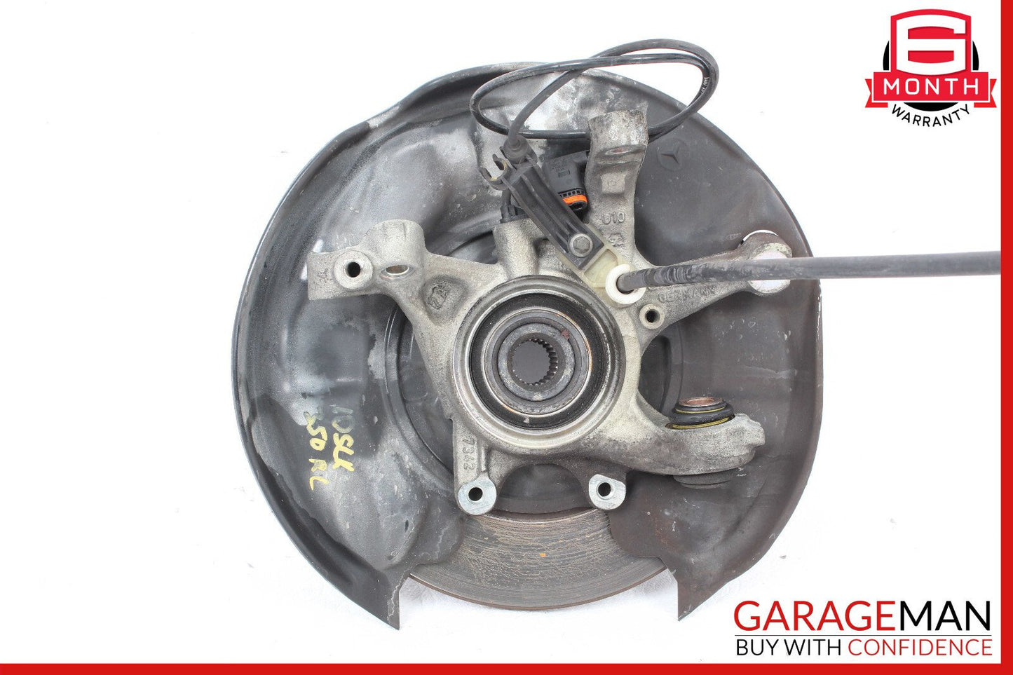 05-11 Mercedes R171 SLK350 Rear Left Spindle Knuckle Hub Bearing w/ Rotor Disc