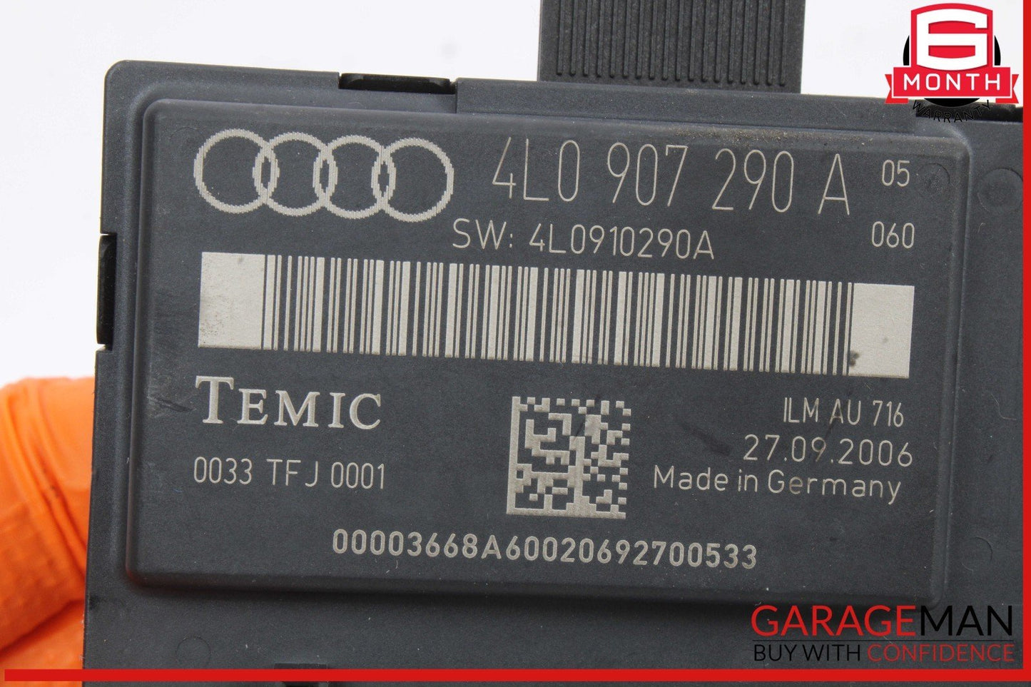 07-15 Audi Q7 Comfort Control Module Unit CCM Temic 4L0907290A OEM