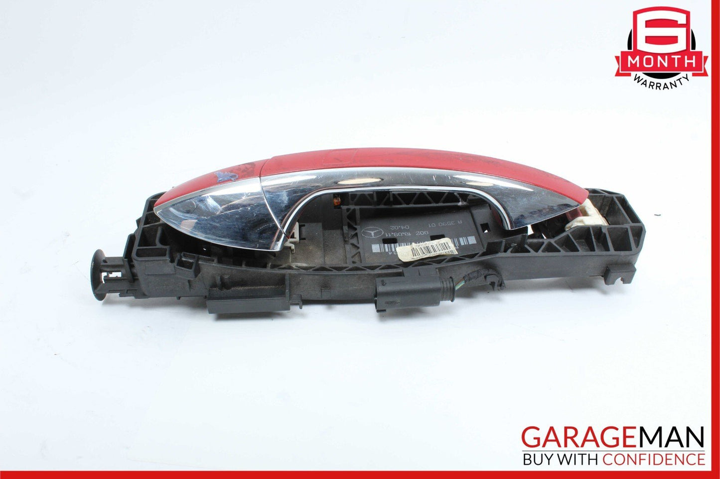 12-14 Mercedes W204 C250 C300 Rear Left Side Exterior Door Handle Red OEM